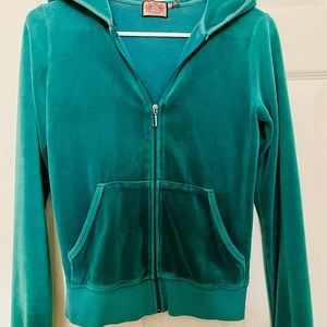 Juicy Couture velour full zip hoodie like new!